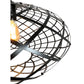 EQ Light Ikal 21" Black Oval Pendant