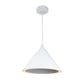 EQ Light Itayetzi 12" White Cone LED Pendant Light