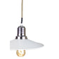 EQ Light Ixtab 12" White Industrial Pendant Light