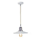 EQ Light Ixtab 12" White Industrial Pendant Light