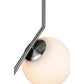 EQ Light Modern 8" Satin Brass Globe Pendant Light
