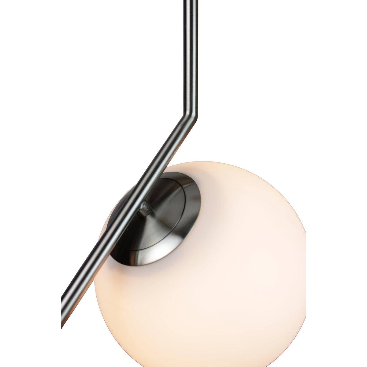 EQ Light Modern 8" Satin Brass Globe Pendant Light