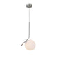 EQ Light Modern 8" Satin Brass Globe Pendant Light