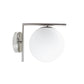 EQ Light Modern 8" Satin Nickel Armed Wall Sconce