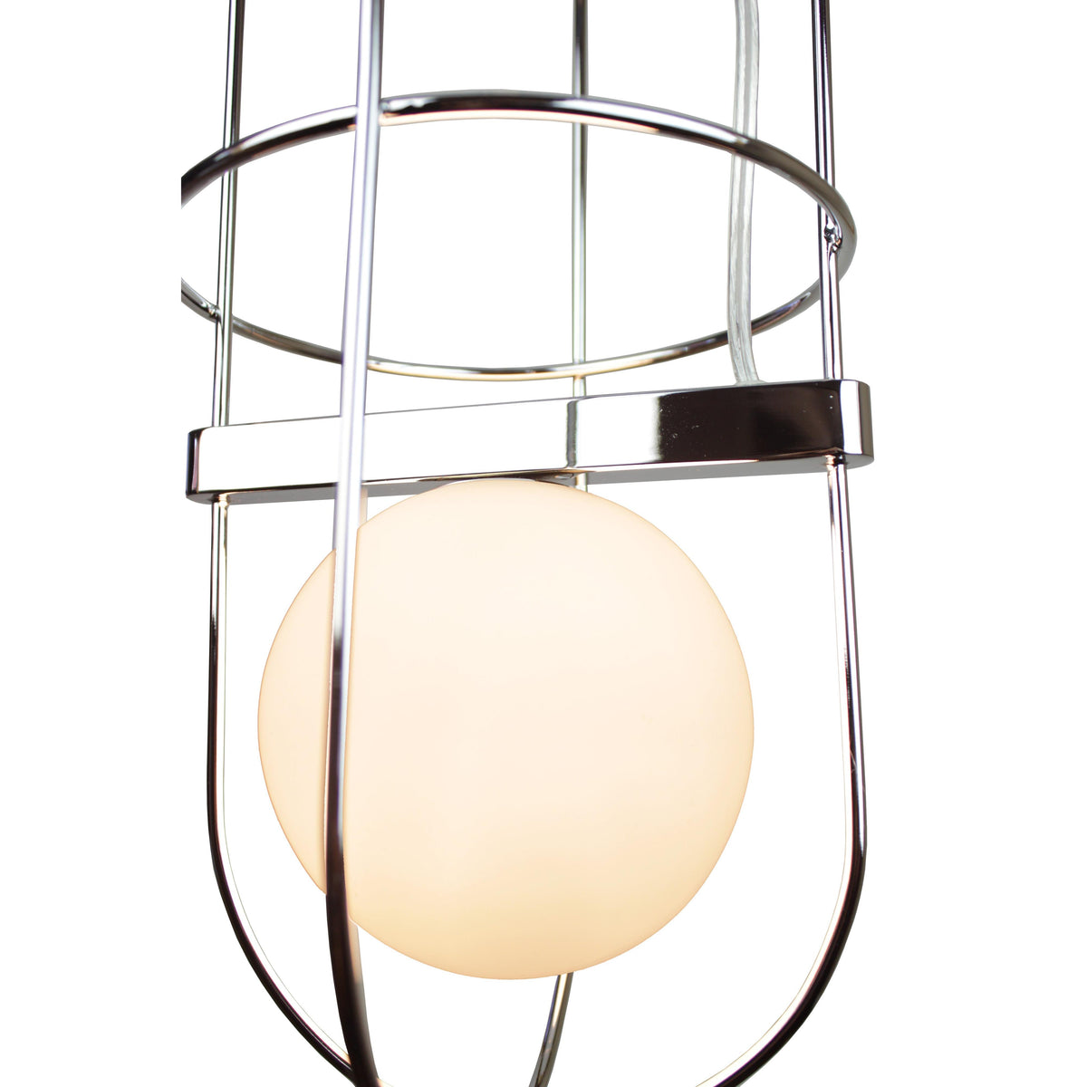 EQ Light Nicancil 8" Chrome Mid Century Pendant Light