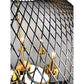 EQ Light Yamil 25" Satin Brass 6-Light Chandelier With Black Basket Shade