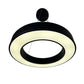 EQ Light Yatziri Bold 35" Black 72-Watt Integrated LED Circular Pendant