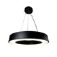 EQ Light Yatziri Bold 50" Black 108-Watt Integrated LED Circular Pendant
