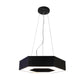 EQ Light Zazil 16" Black Hexagonal Pendant Light