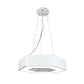 EQ Light Zazil 16" White Hexagonal Pendant Light