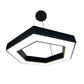 EQ Light Zazil 44" Black 108-Watt Integrated LED Hexagonal Pendant