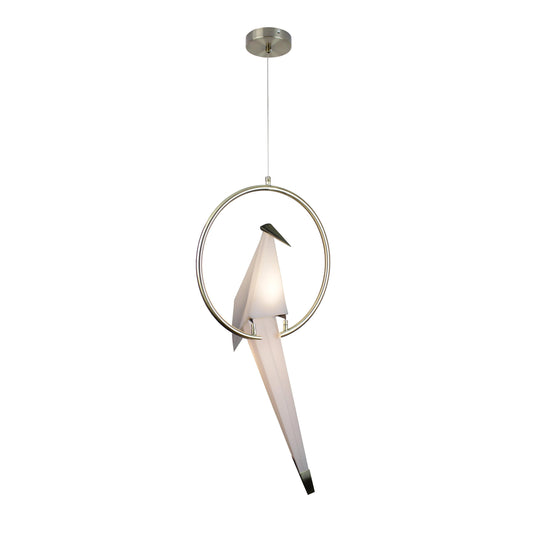 EQ Light Zeitler 30" Satin Brass LED Pendant Light