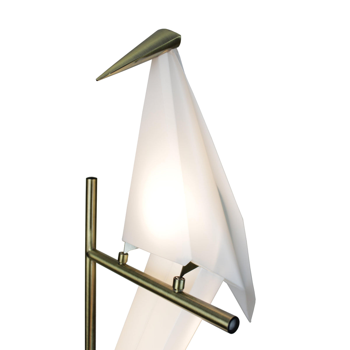 EQ Light Zeitler 33" Satin Brass LED Table Lamp