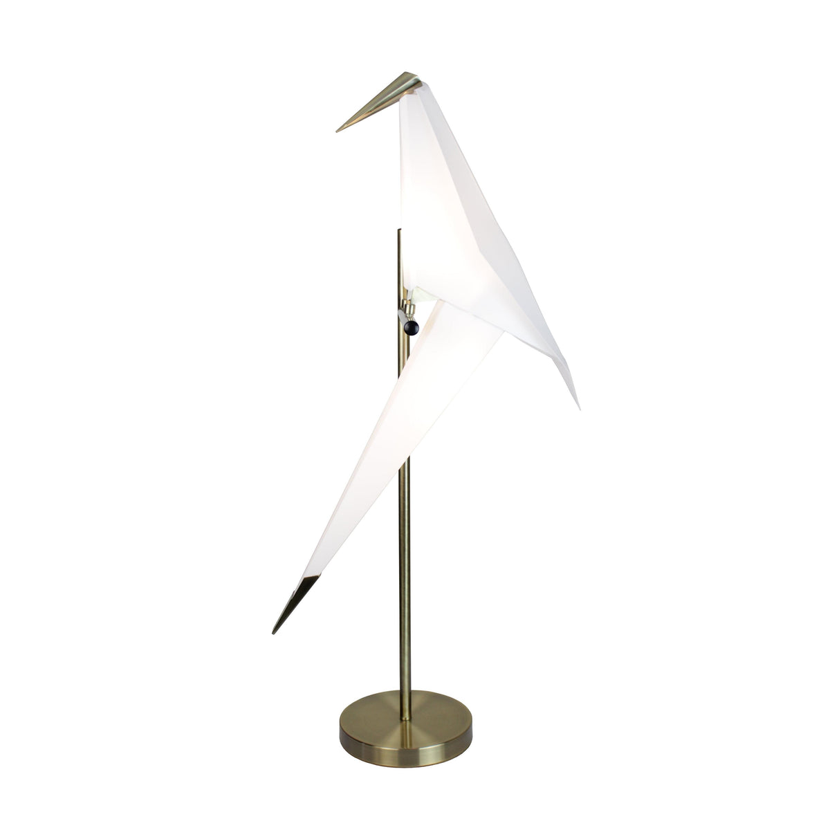 EQ Light Zeitler 33" Satin Brass LED Table Lamp