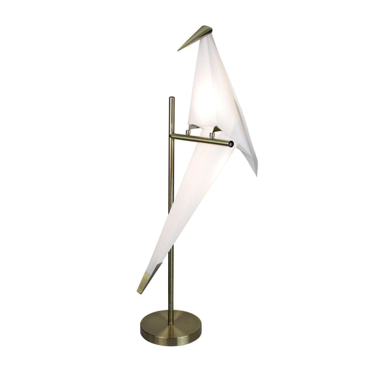 EQ Light Zeitler 33" Satin Brass LED Table Lamp