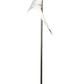 EQ Light Zeitler 66" Satin Brass LED Floor Lamp