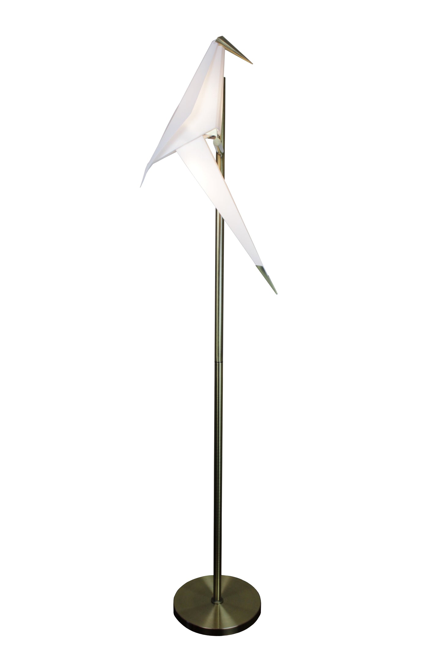 EQ Light Zeitler 66" Satin Brass LED Floor Lamp