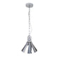 EQ Light Zulia 10" Chrome Cone Pendant Light