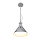 EQ Light Zulia 10" Chrome Cone Pendant Light