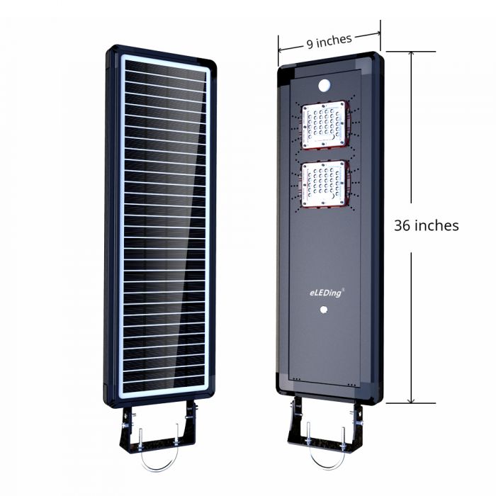 Eleding 36” x 9” x 4” Series Solar Power Ai-Smart Cree LED Area Parking Light