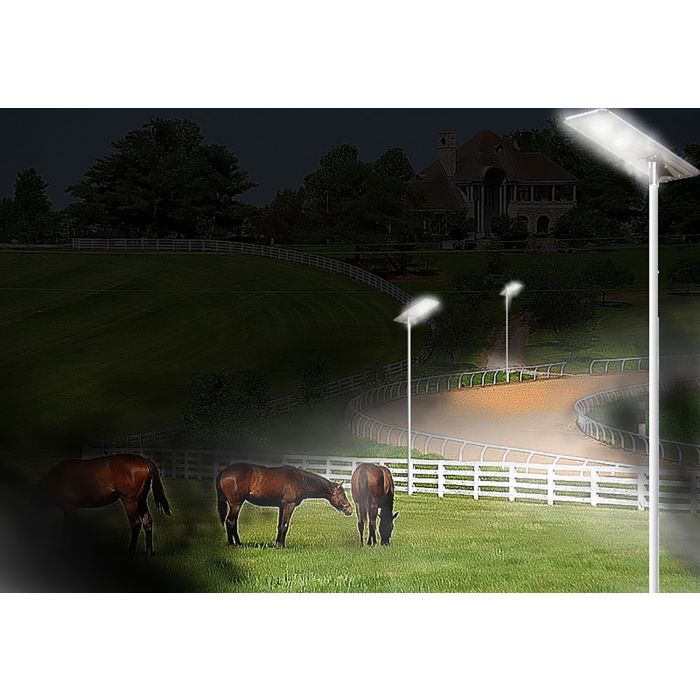 Eleding 59" x 13" x 2" Advanced Solar Hybrid Microgrid LED Street Light Series