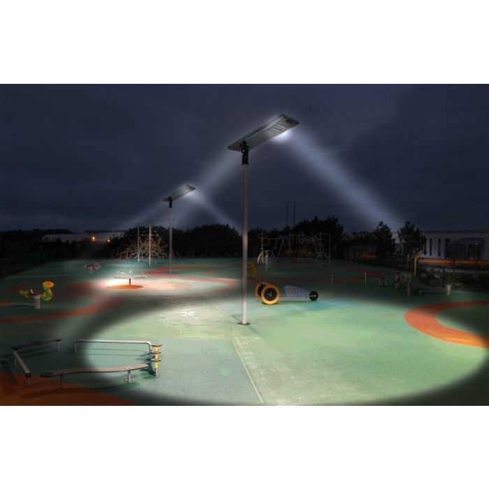 Eleding 59" x 13" x 2" Advanced Solar Hybrid Microgrid LED Street Light Series