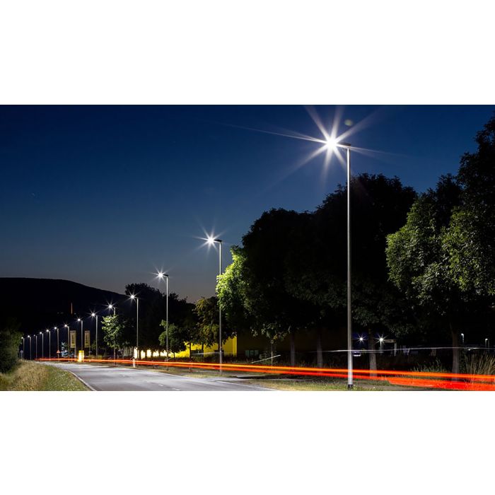 Eleding 59" x 13" x 2" Advanced Solar Hybrid Microgrid LED Street Light Series