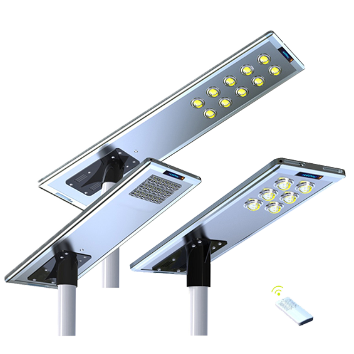 Eleding 59" x 13" x 2" Advanced Solar Hybrid Microgrid LED Street Light Series