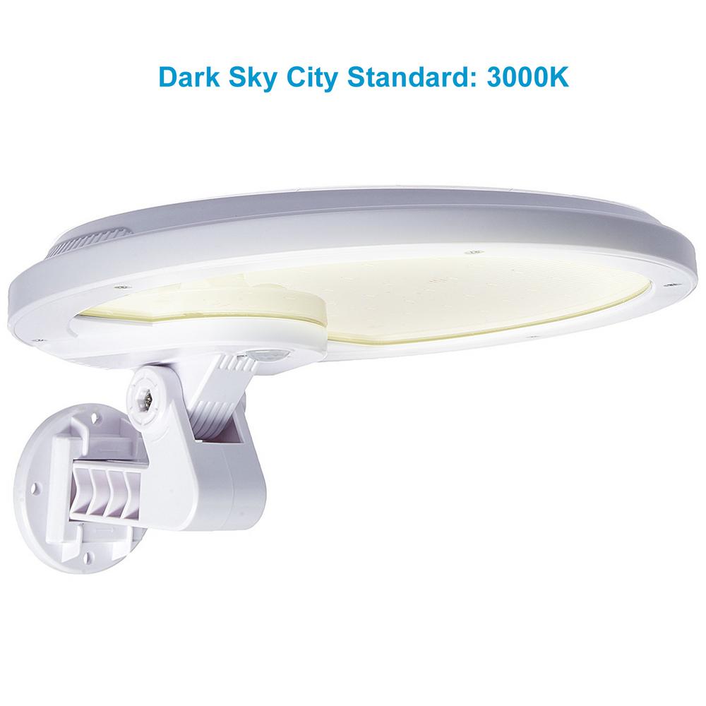 Eleding Solar Powered Integrated LED Mini UFO Flood Light, Epir Motion Activation With Dusk to Dawn All Night Illumination