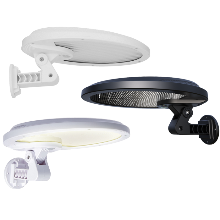 Eleding Solar Powered Integrated LED Mini UFO Flood Light, Epir Motion Activation With Dusk to Dawn All Night Illumination