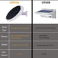 Eleding Solar Powered Integrated LED Mini UFO Flood Light, Epir Motion Activation With Dusk to Dawn All Night Illumination