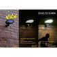 Eleding Solar Powered Integrated LED Mini UFO Flood Light, Epir Motion Activation With Dusk to Dawn All Night Illumination