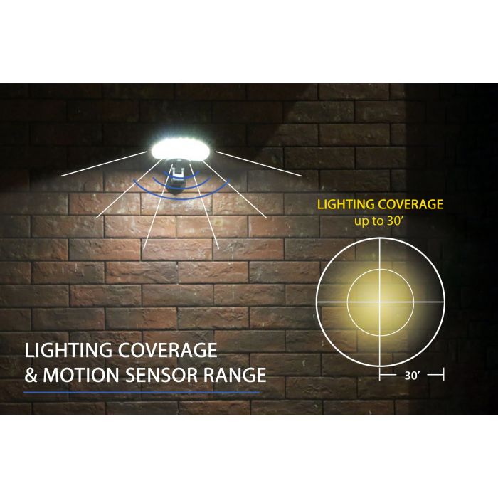Eleding Solar Powered Integrated LED Mini UFO Flood Light, Epir Motion Activation With Dusk to Dawn All Night Illumination