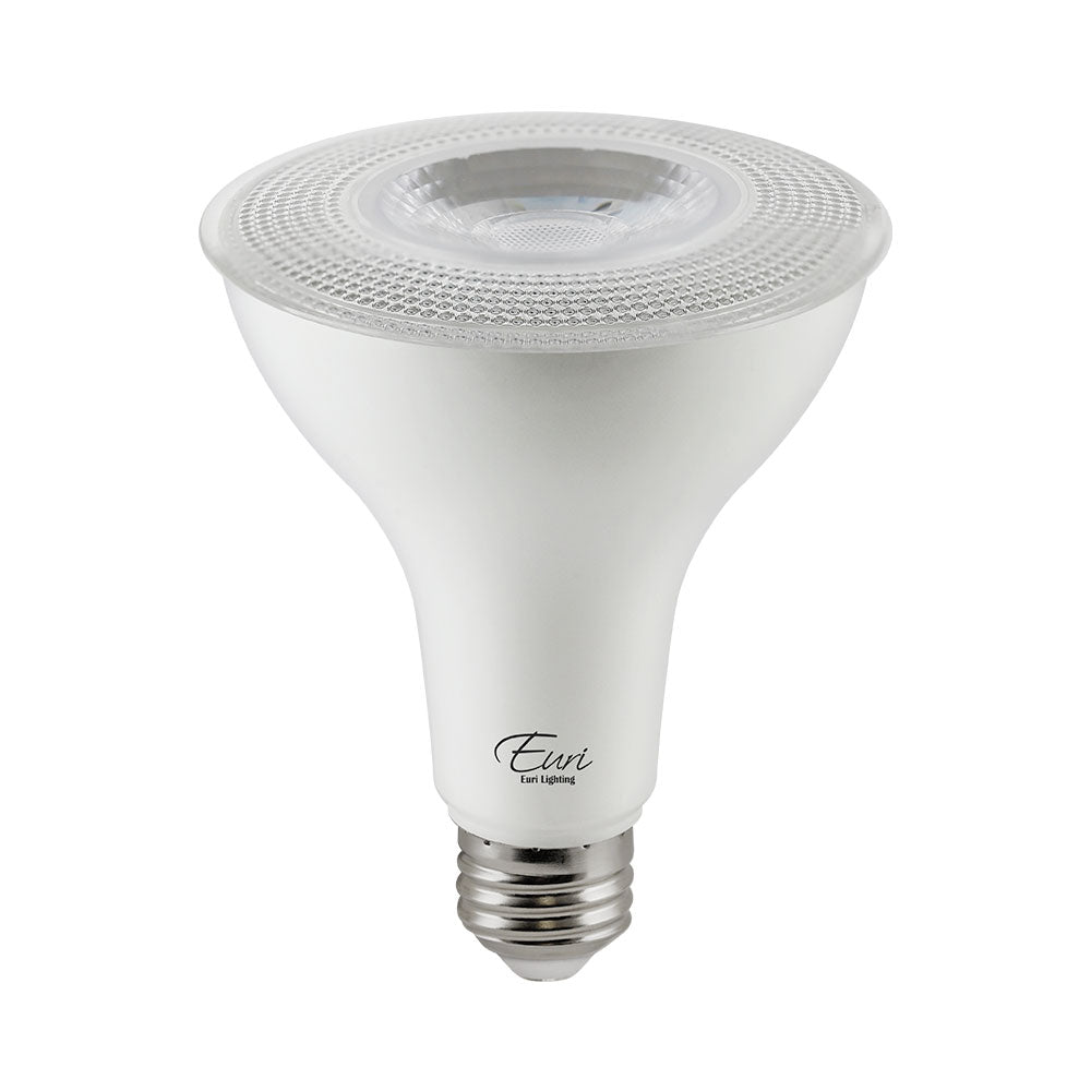 Euri Lighting 10W Dimmable 4000K Long Neck LED 2-Piece Wide Spot Bulb Value Pack