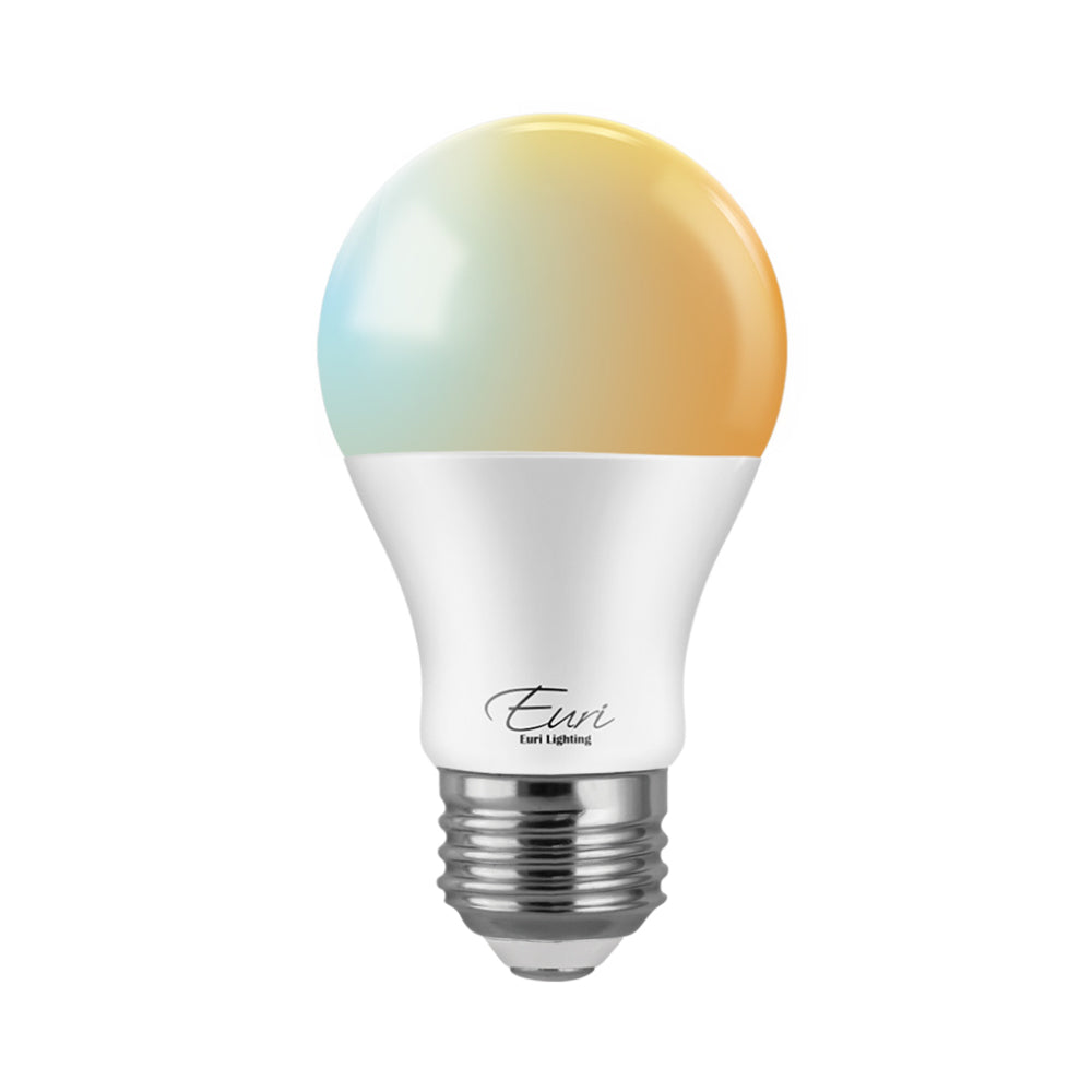 Euri Lighting 10W Omni-Directional Dimmable 2000K-5000K Smart Wi-Fi LED Light Bulb
