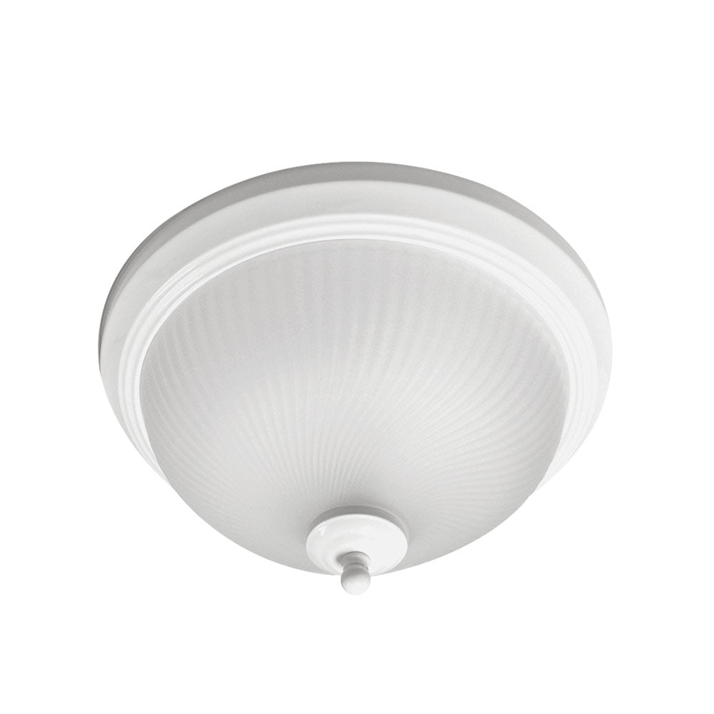 Euri Lighting 11" Dimmable Matte White Bezel & Acid-Etched Glass Lens 2-Piece Ceiling Light Value Pack