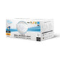 Euri Lighting 11" Dimmable White Bezel Housing Wall Sconce With Acid Etched Glass Lens