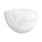 Euri Lighting 11" Dimmable White Bezel Housing Wall Sconce With Acid Etched Glass Lens