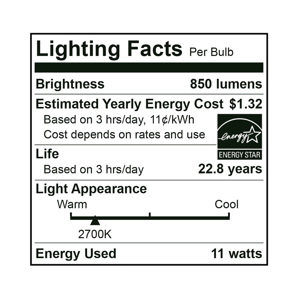 Euri Lighting 11W Dimmable 2700K LED Flood Bulb - Bundle of 24