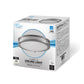 Euri Lighting 12" Dimmable Brushed Nickel Double Ringed Recessed Ceiling Light With Frosted Plastic Lens