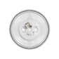 Euri Lighting 12" x 3" Dimmable Brushed Nickel Bezel Ceiling Light With Alabaster Glass Lens