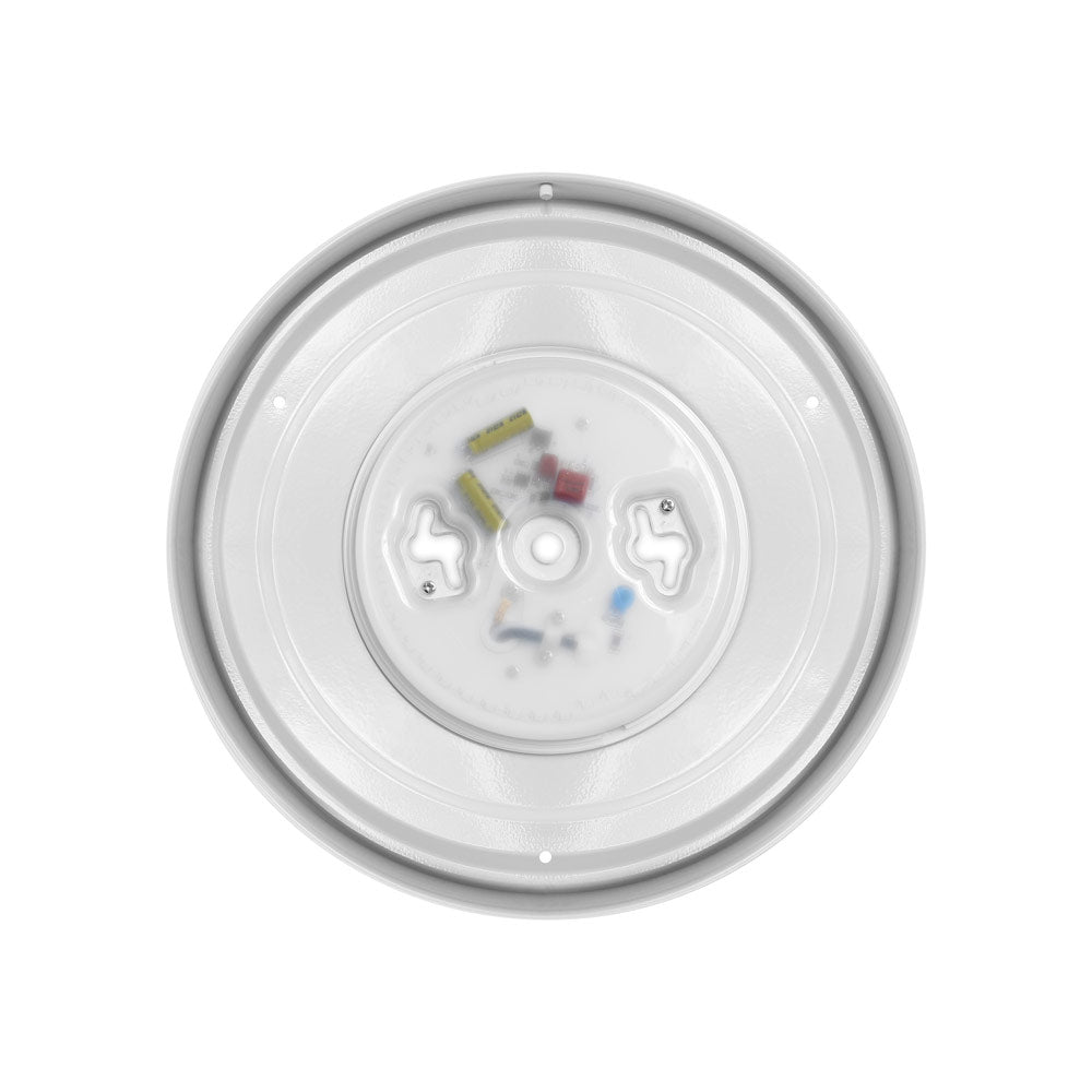 Euri Lighting 12" x 3" Dimmable Brushed Nickel Bezel Ceiling Light With Alabaster Glass Lens