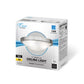 Euri Lighting 12" x 3" Dimmable Brushed Nickel Bezel Ceiling Light With Alabaster Glass Lens