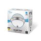 Euri Lighting 15" Dimmable Brushed Nickel Bezel Ceiling Light With Acid-Etched Glass Lens