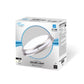 Euri Lighting 15" Dimmable Brushed Nickel Double Ringed Recessed Ceiling Light With Frosted Plastic Lens