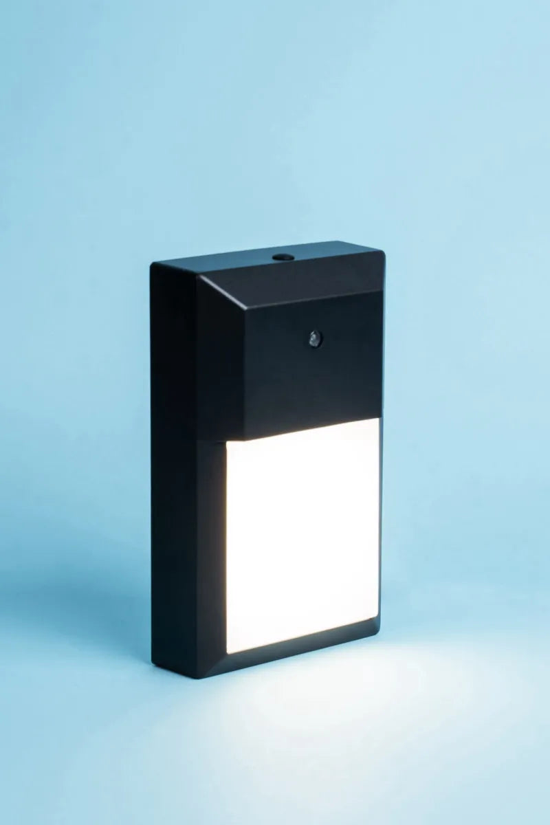 Euri Lighting 15.8 W Commercial Mini Wall Pack 5-Color Selectable Wet Rated Non-Dimmable Photocell Sensor