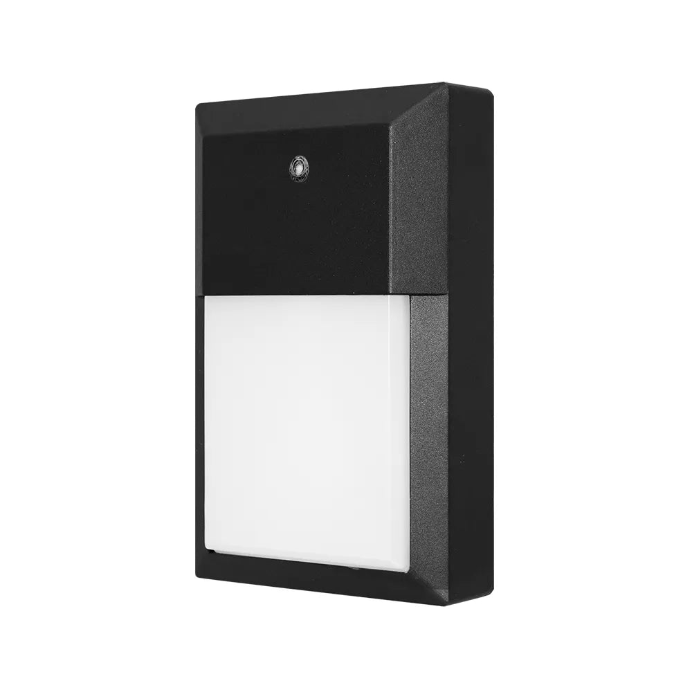 Euri Lighting 15.8 W Commercial Mini Wall Pack 5-Color Selectable Wet Rated Non-Dimmable Photocell Sensor