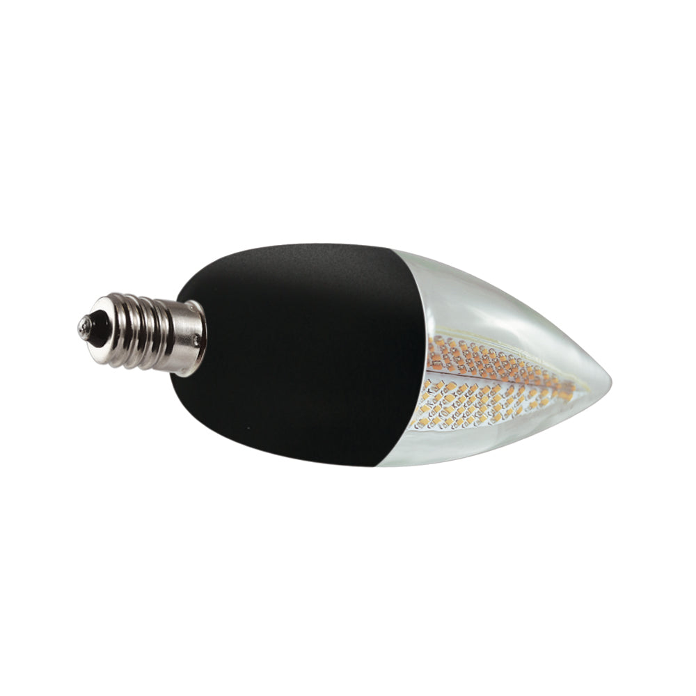 Euri Lighting 1W Semi-Directional 1800K LED Light Bulb With Black Shell