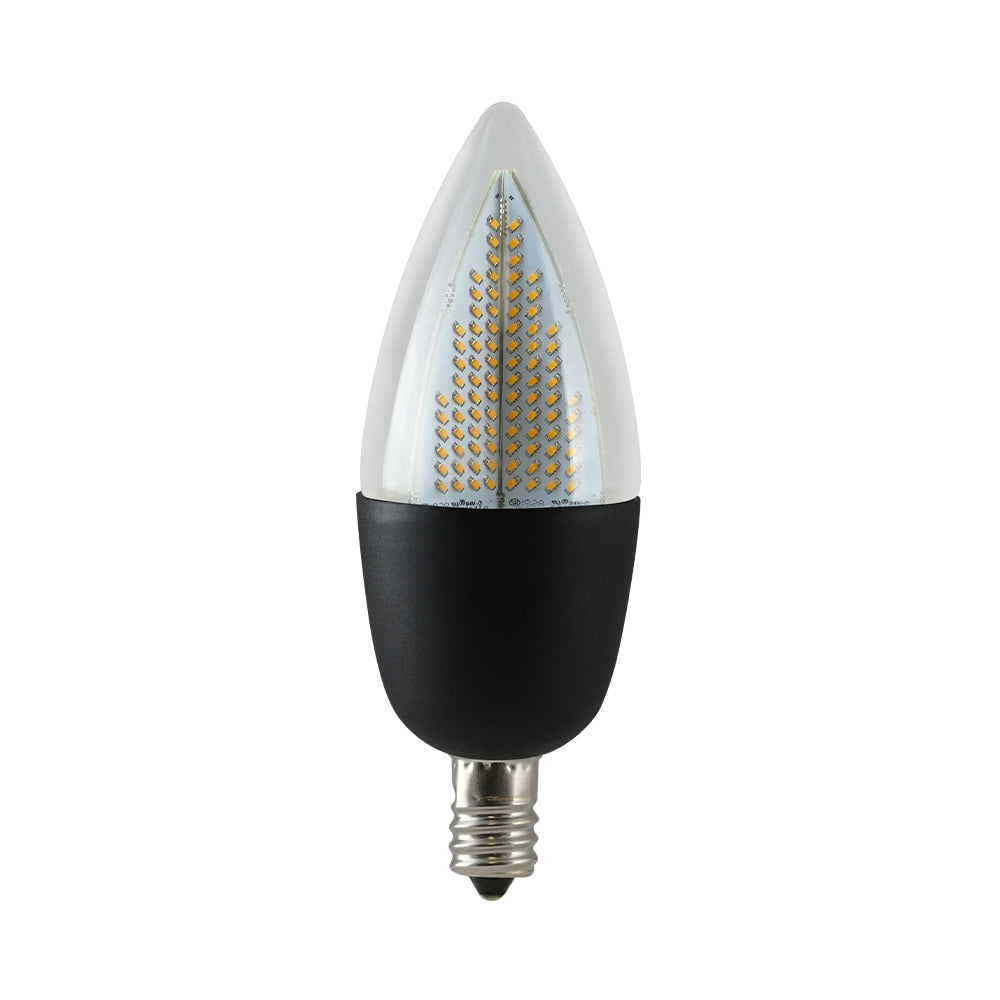 Euri Lighting 1W Semi-Directional 1800K LED Light Bulb With Black Shell