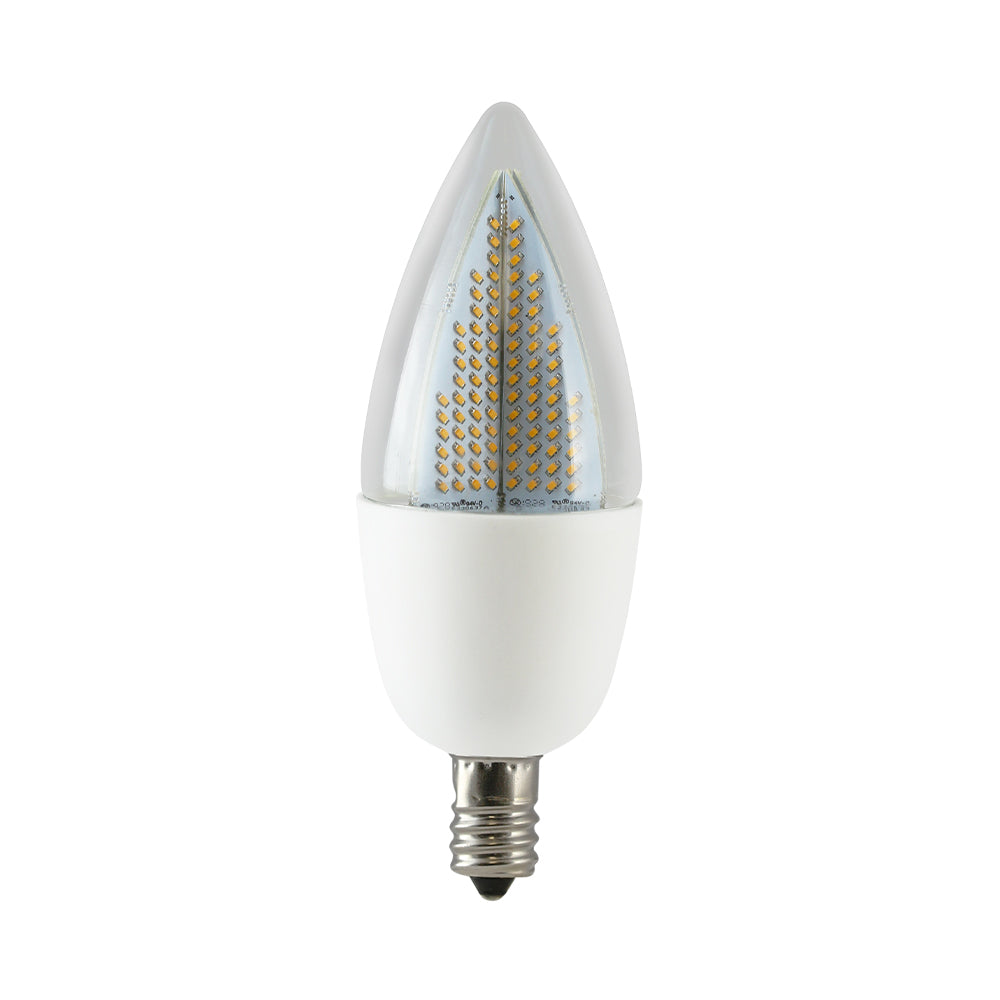 Euri Lighting 1W Semi-Directional 1800K LED Light Bulb With White Shell